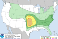 Current Day 3 Convective Outlook graphic and text